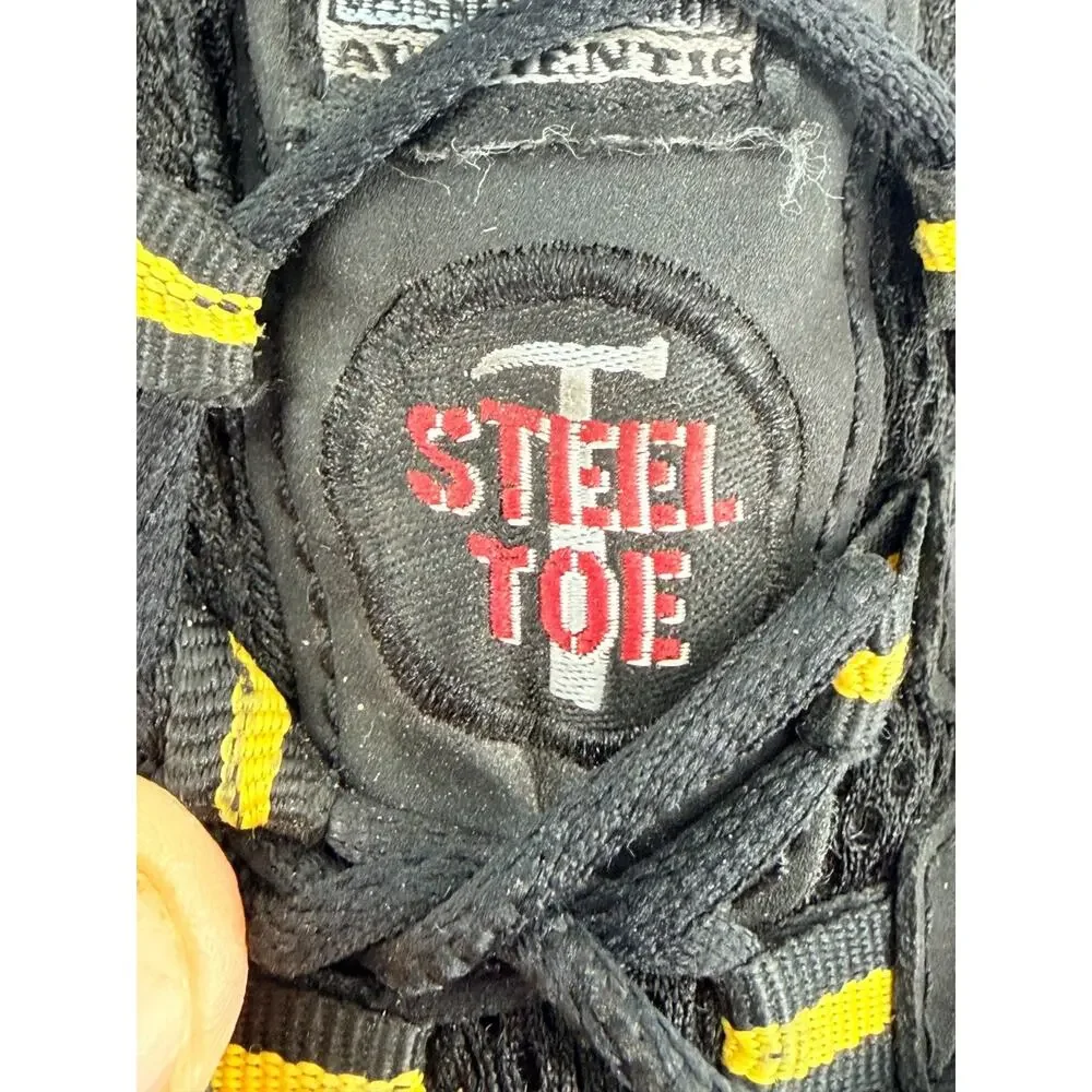 Skechers Blais Steel‎ Toe Work Shoes Mens 9.5 Black Waterproof Safety Lace Up